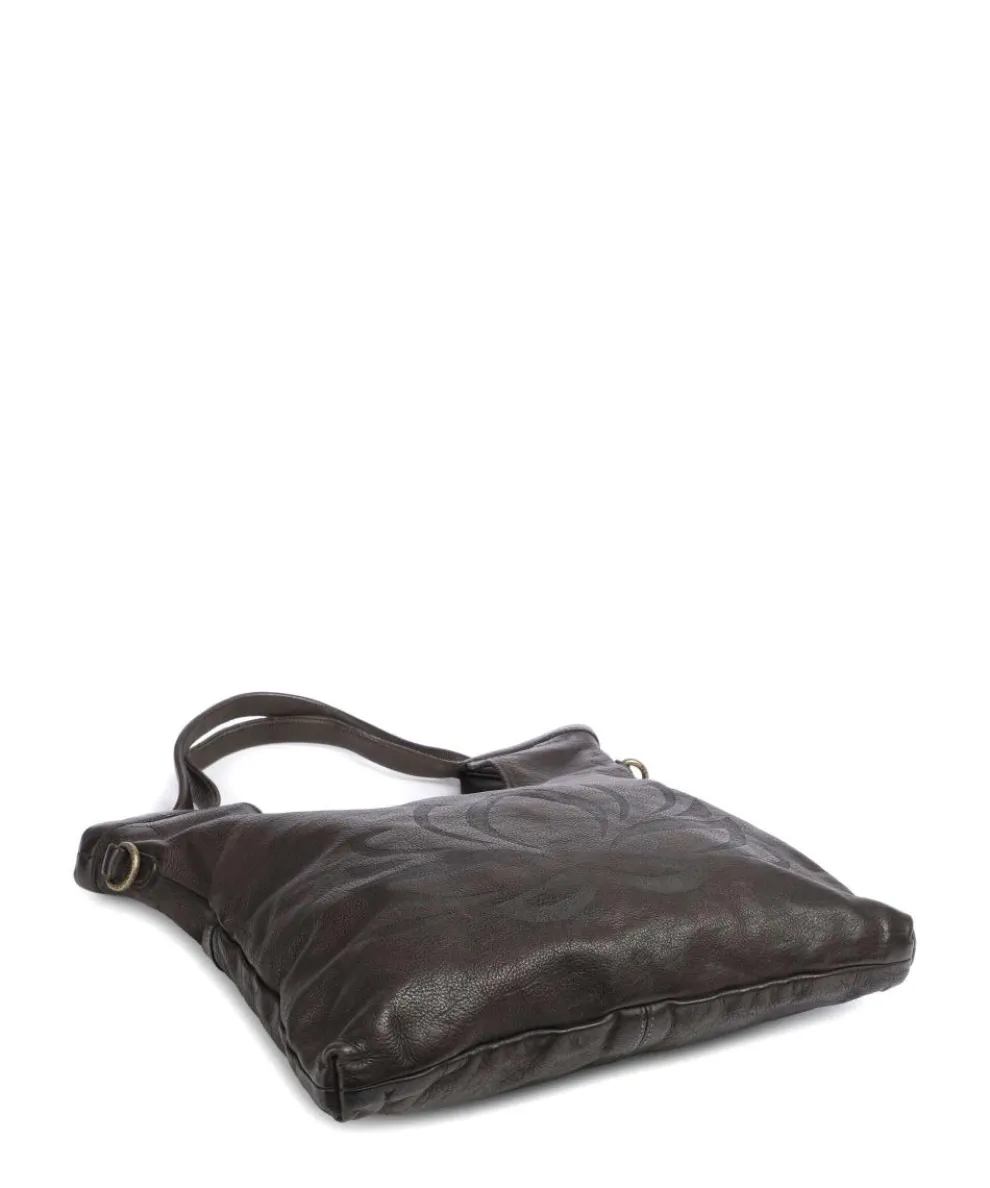 Freundgasse 2 Shopper genarbtes Leder dunkelgrün