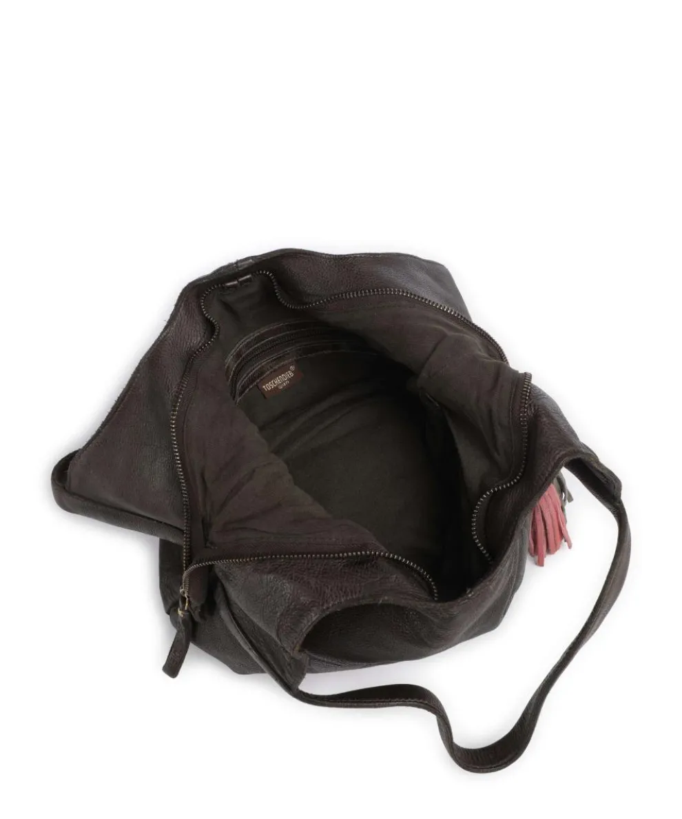 Freundgasse 2 Shopper genarbtes Leder dunkelgrün