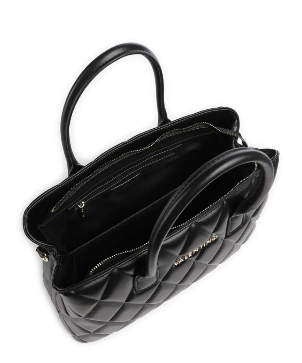 Frisia Handtasche Lederimitat schwarz