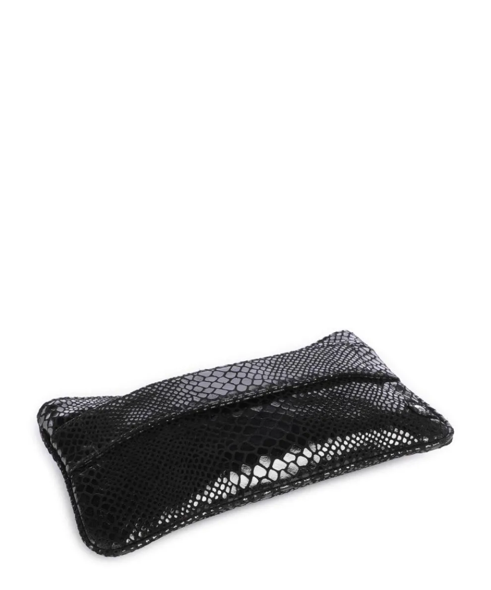 Fashion Favourites Umhängetasche genarbtes Rindsleder schwarz