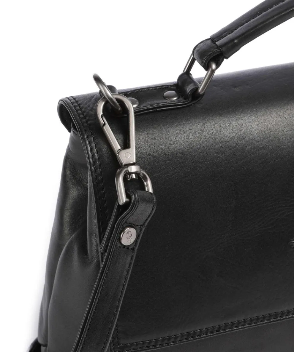 Novum Renata Umhängetasche Rindsleder schwarz