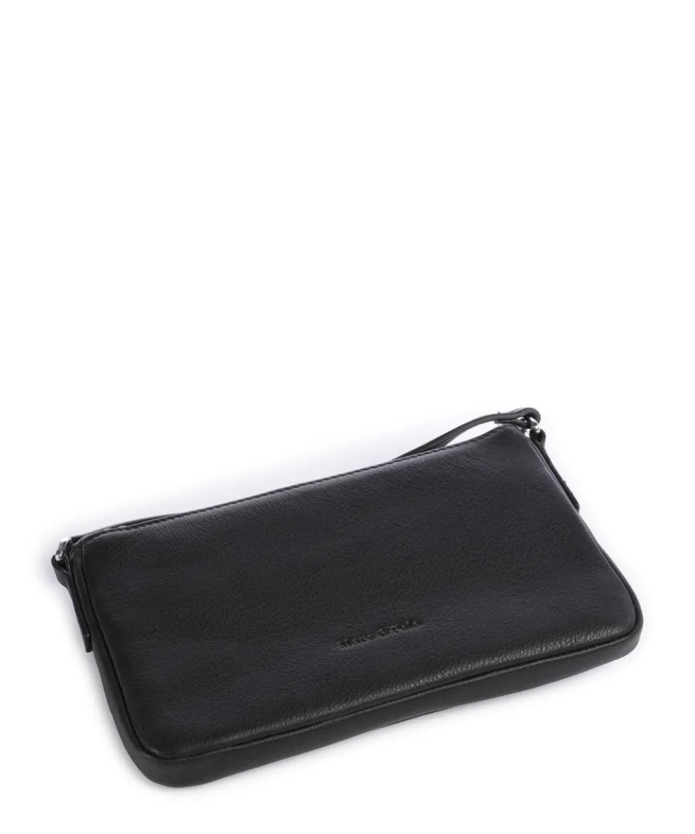 Fuana XS Umhängetasche genarbtes Leder schwarz