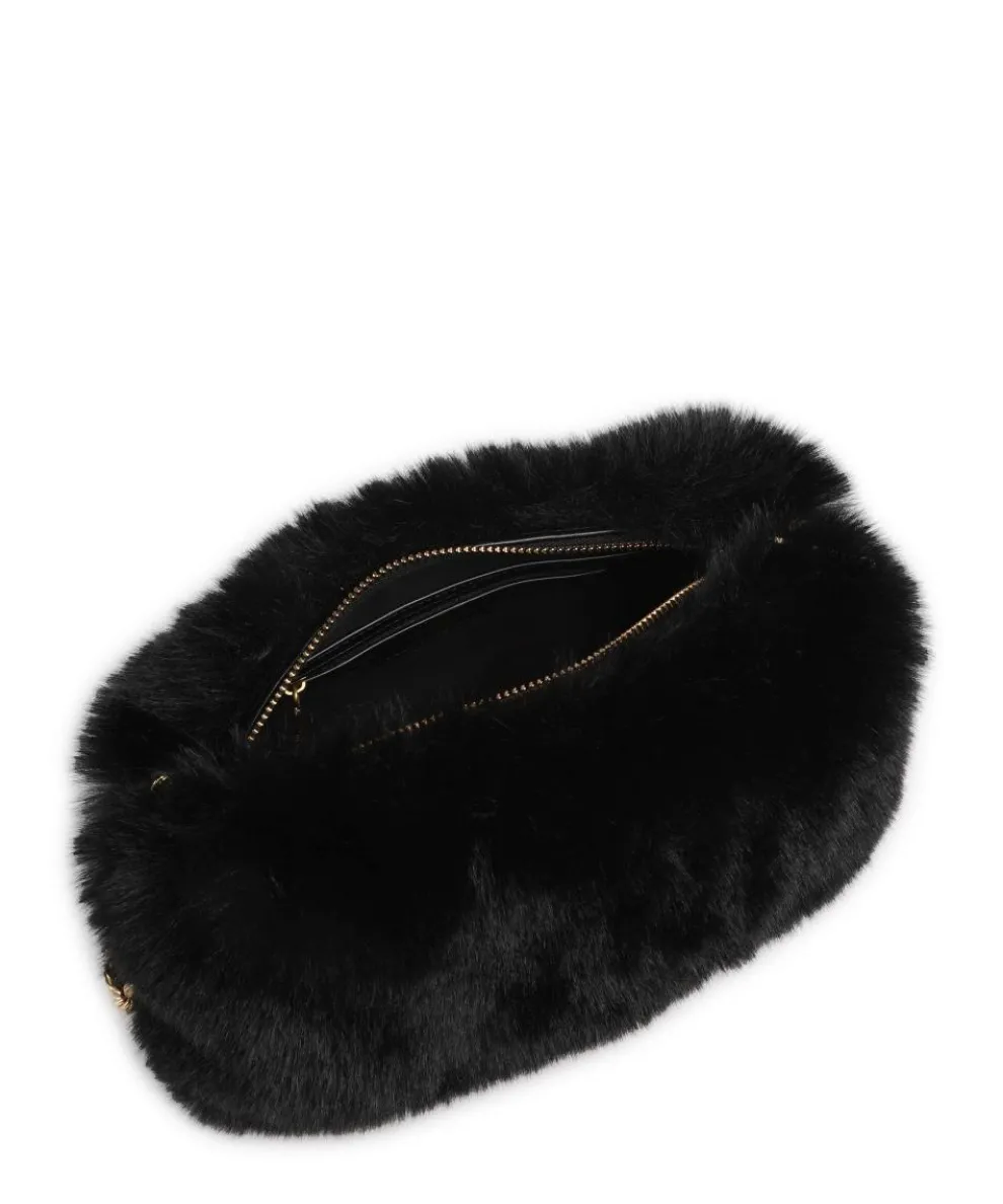 Furie Schultertasche Kunstfell schwarz