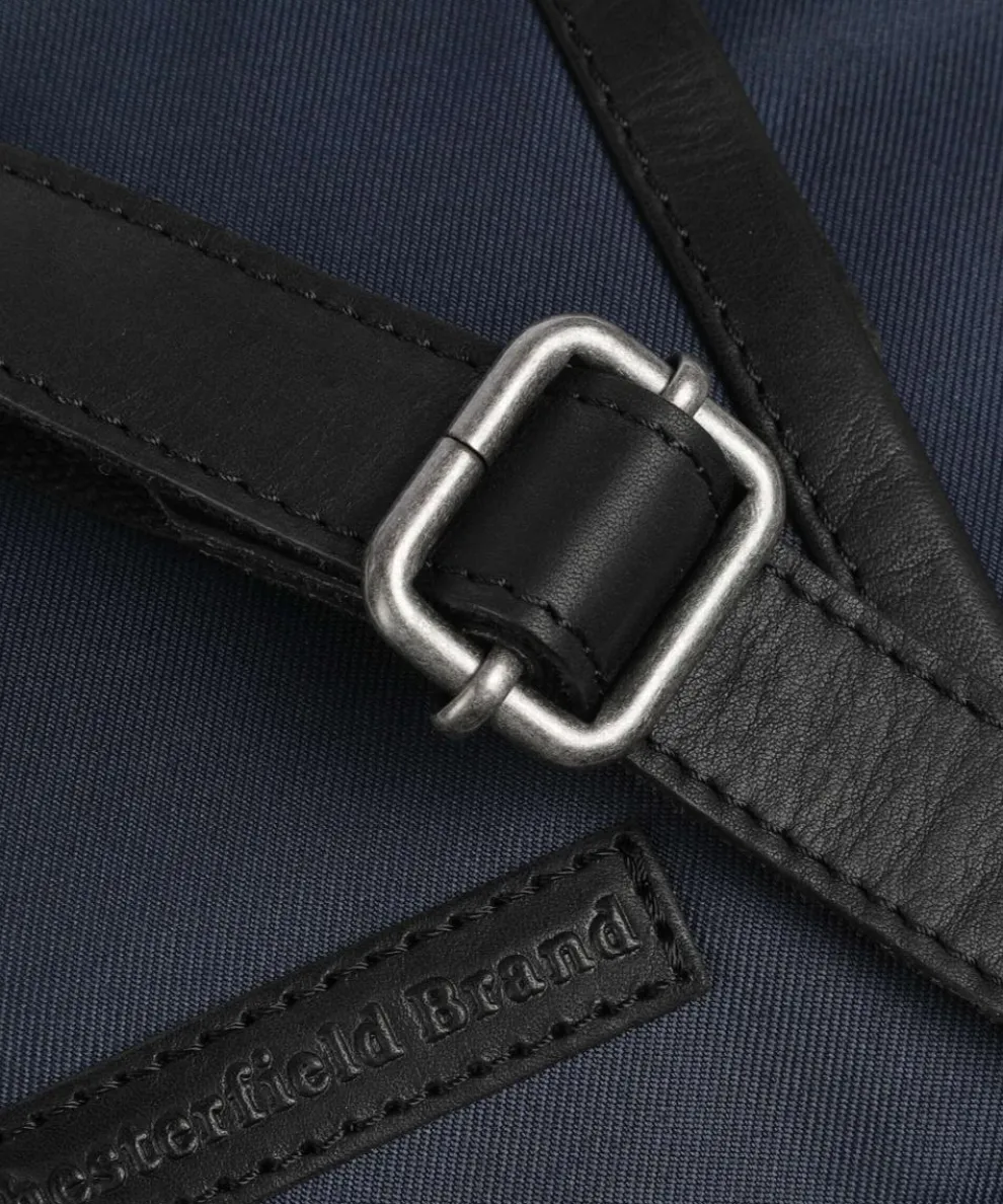 Fusion Arendal Umhängetasche Nylon, Leder navy