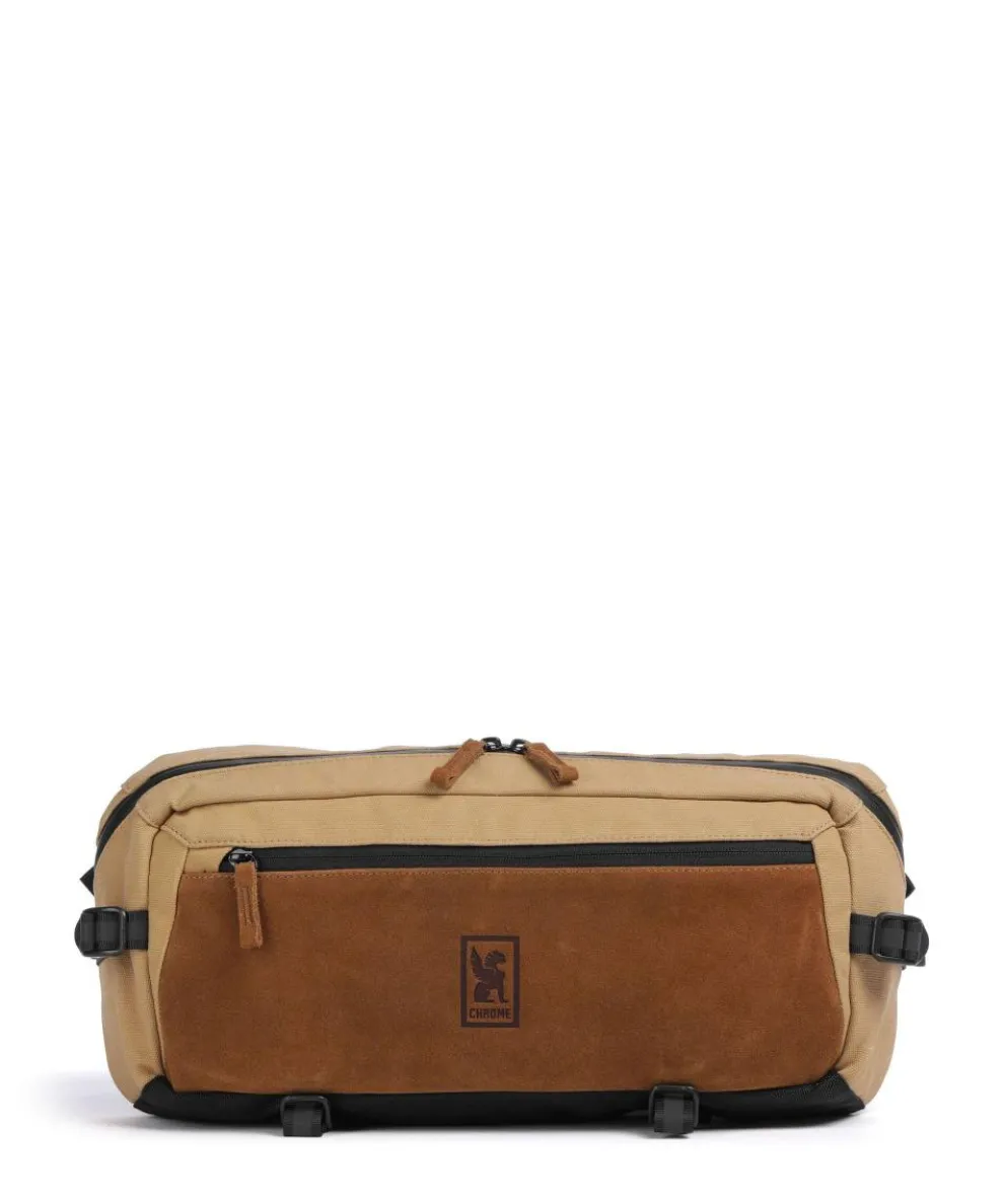 Kadet Suede Gürteltasche Baumwolle, aufgerautes Leder hellbraun