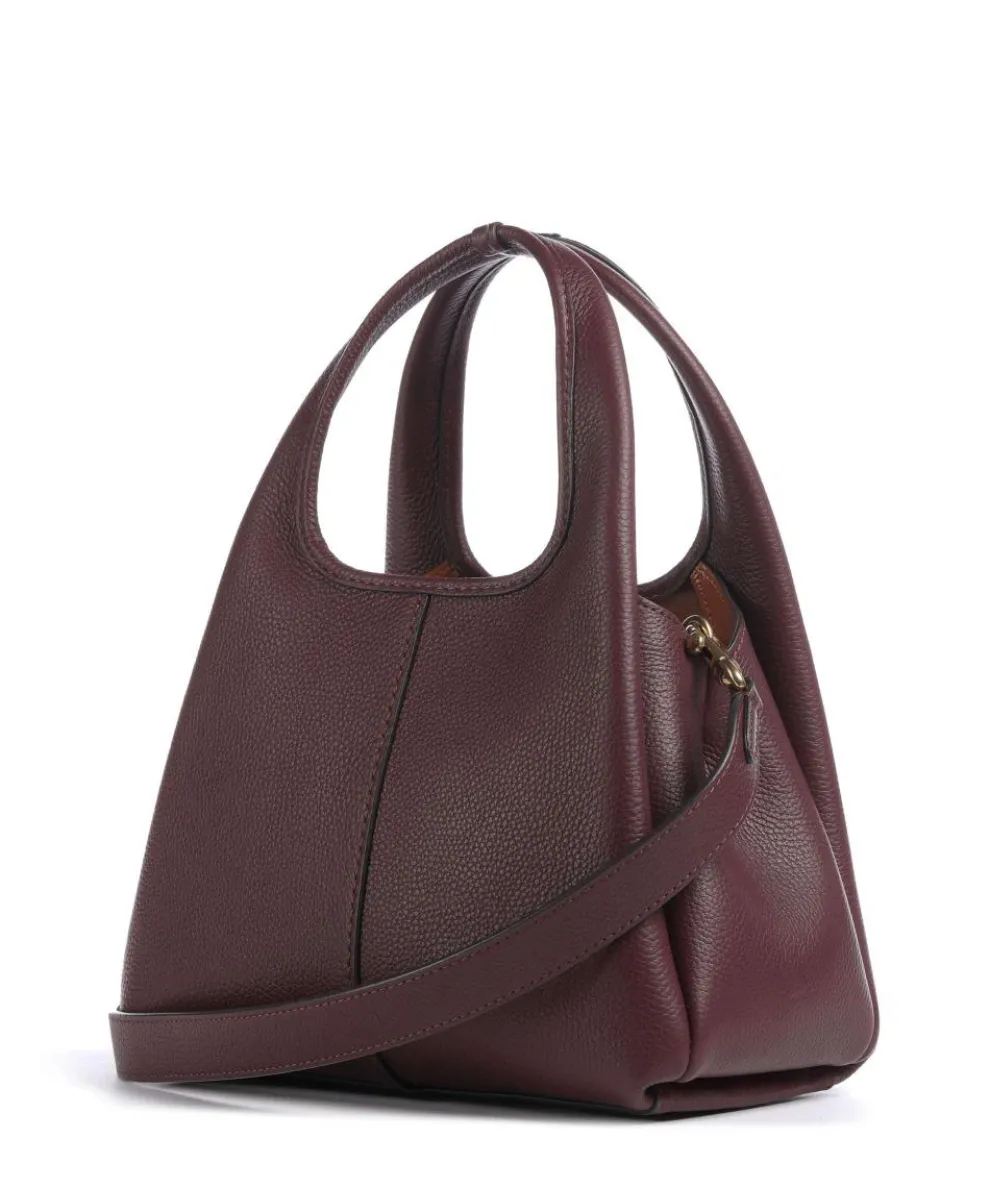 Lana 23 Handtasche genarbtes Leder wein