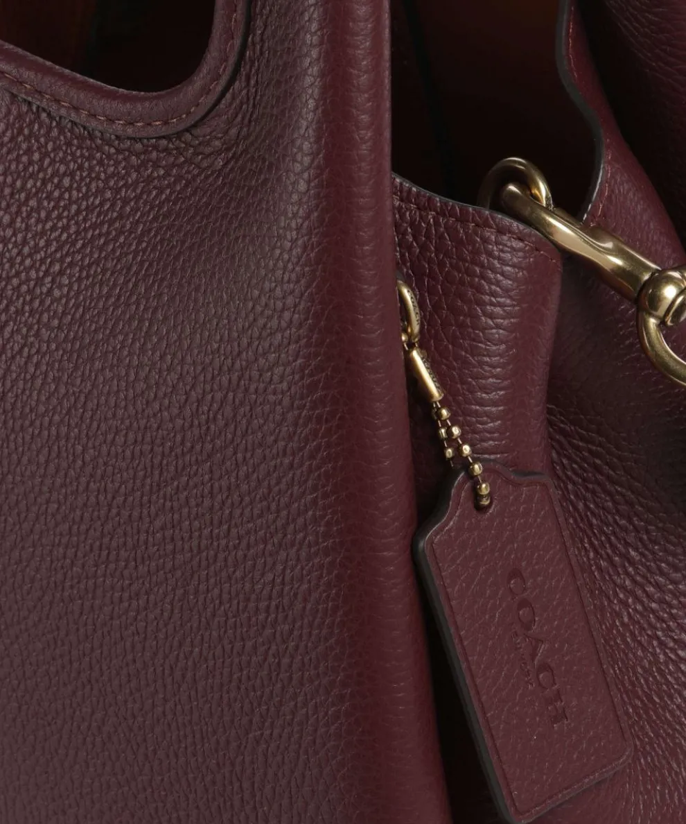 Lana 23 Handtasche genarbtes Leder wein