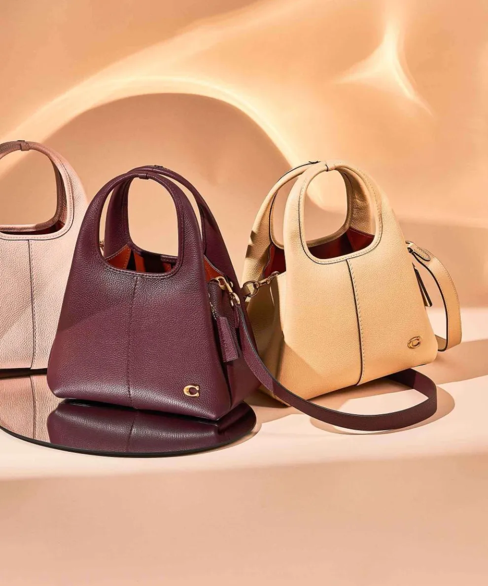 Lana 23 Handtasche genarbtes Leder wein