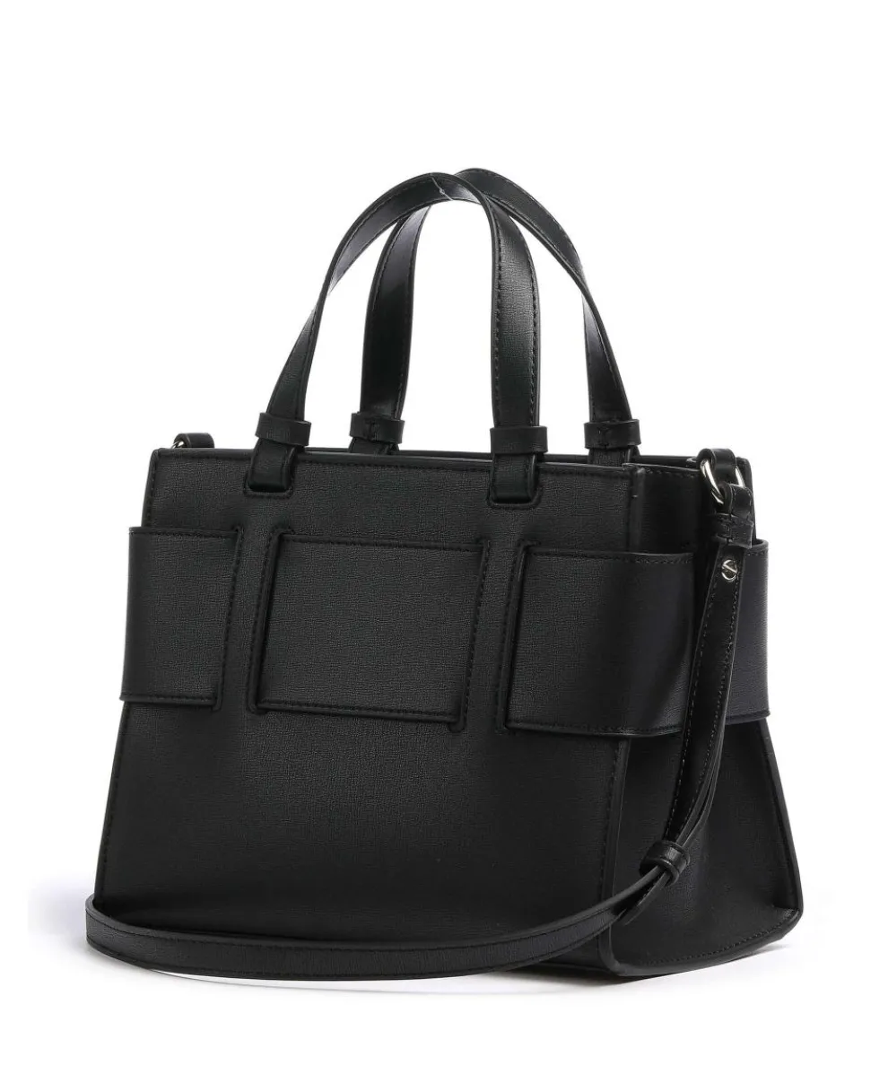 Susie M Handtasche Lederimitat schwarz