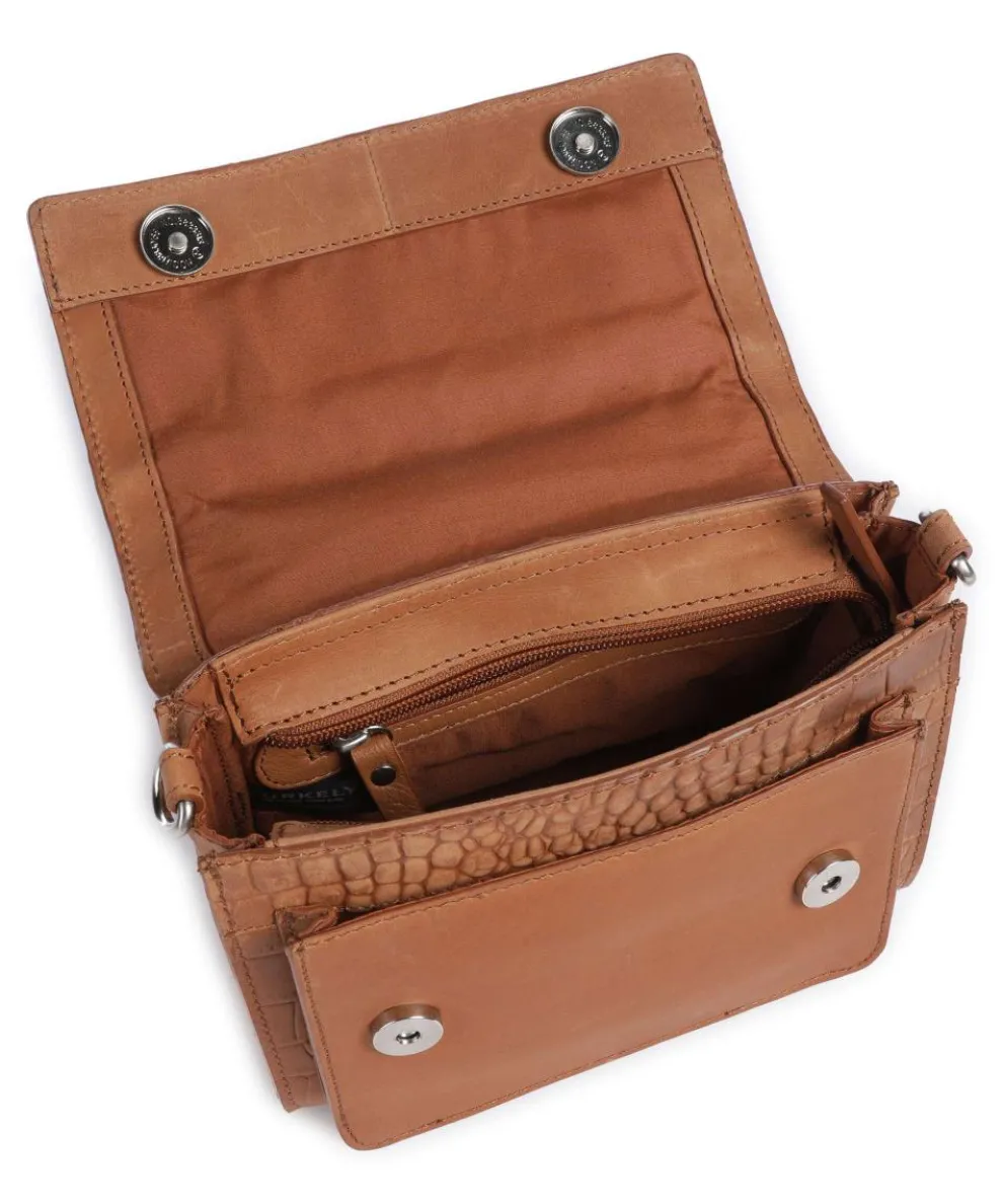 Cool Colbie Umhängetasche geprägtes Leder cognac