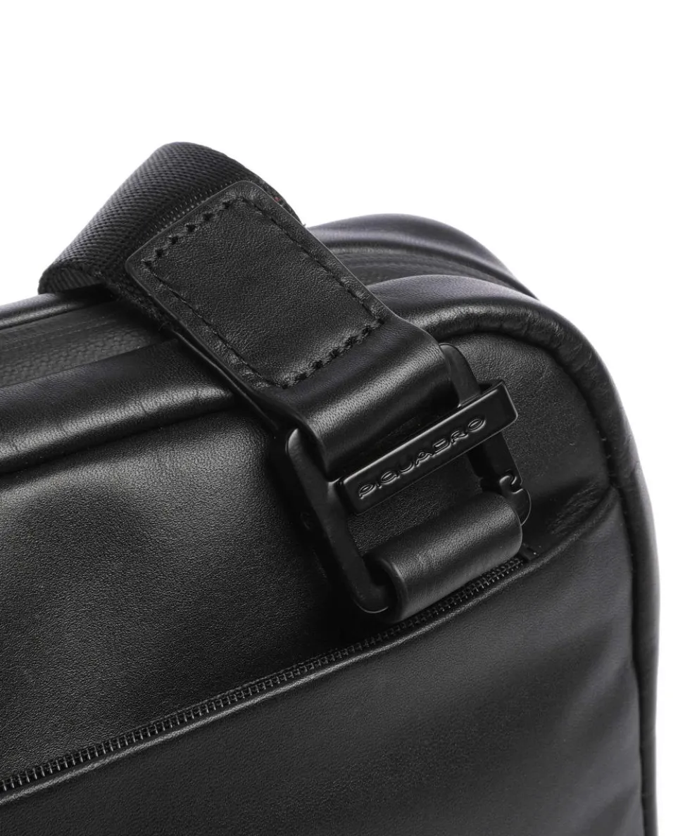 FXP Umhängetasche fein genarbtes Rindsleder schwarz