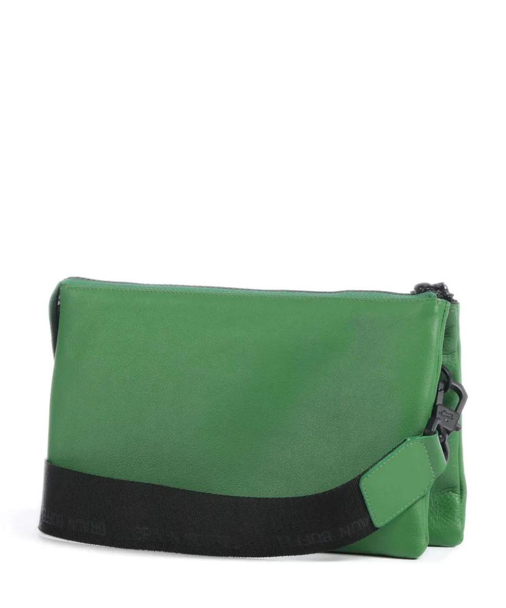 Capri RFID Umhängetasche weiches Rindsleder grün