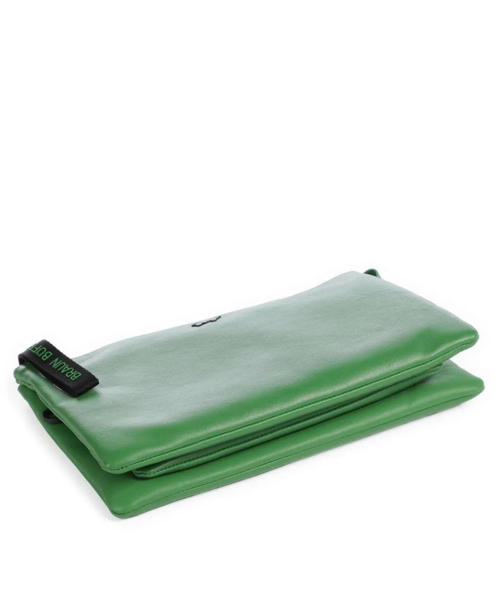 Capri RFID Umhängetasche weiches Rindsleder grün