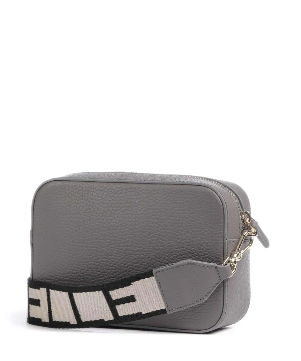 Tebe Umhängetasche genarbtes Leder grau