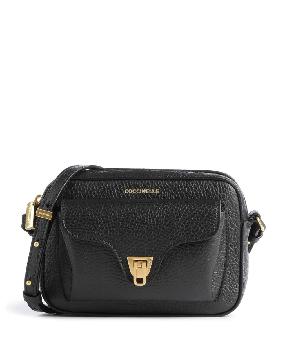 Beat Soft Umhängetasche genarbtes Rindsleder schwarz