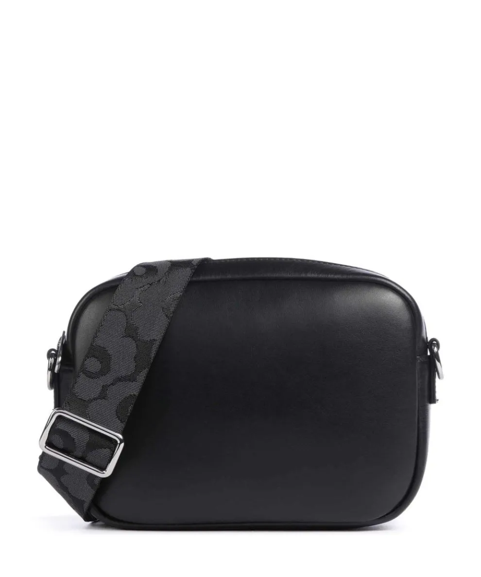 Soft Gratha Umhängetasche fein genarbtes Leder schwarz