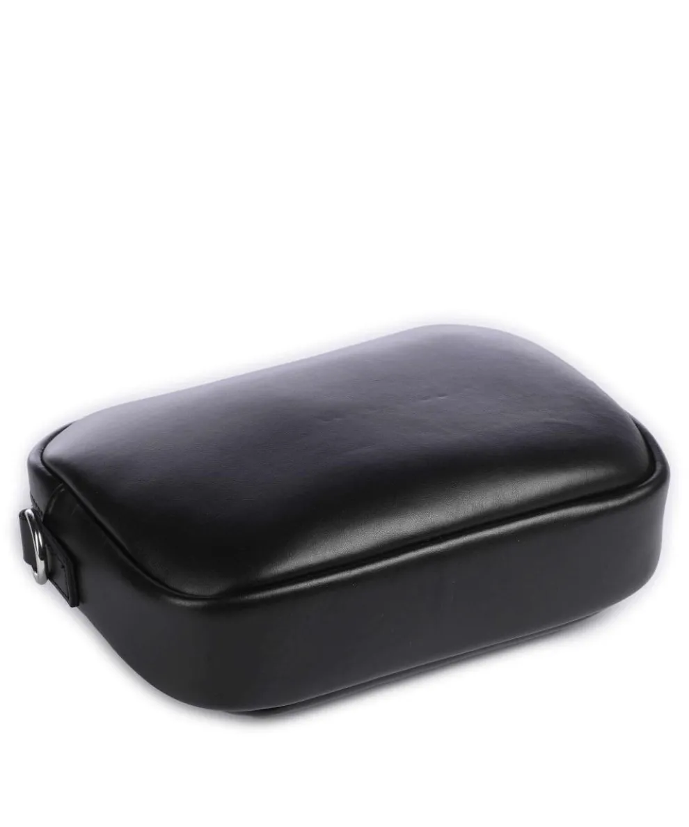 Soft Gratha Umhängetasche fein genarbtes Leder schwarz