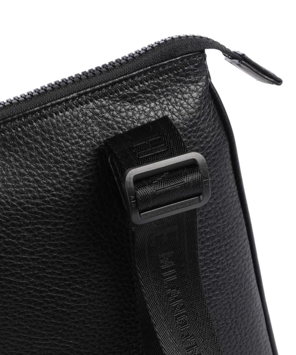 Miami Umhängetasche Lederimitat schwarz