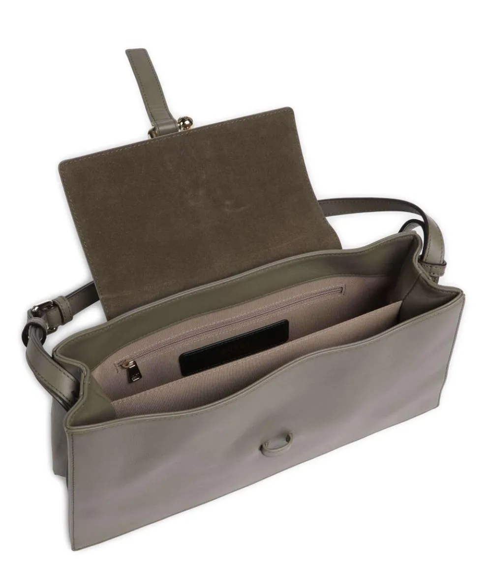 Nuvola L Schultertasche fein genarbtes Kalbsleder khaki