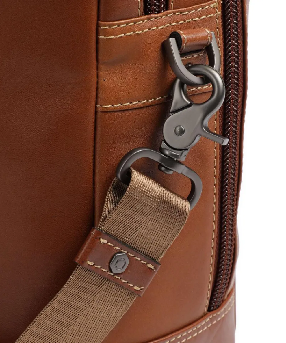 Montana Aktentasche 15″ fein genarbtes Rindsleder braun