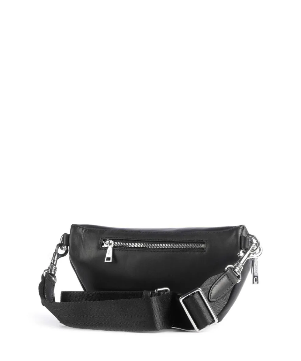 Sofisticato 1.0 Isabella Gürteltasche fein genarbtes Rindsleder schwarz