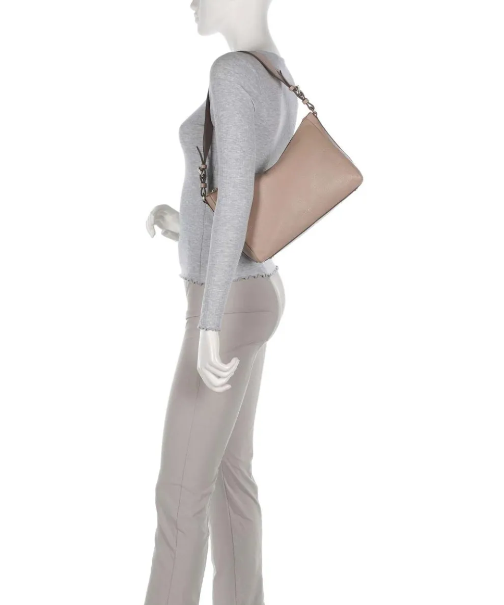 Dukes Place Schultertasche fein genarbtes Rindsleder beige