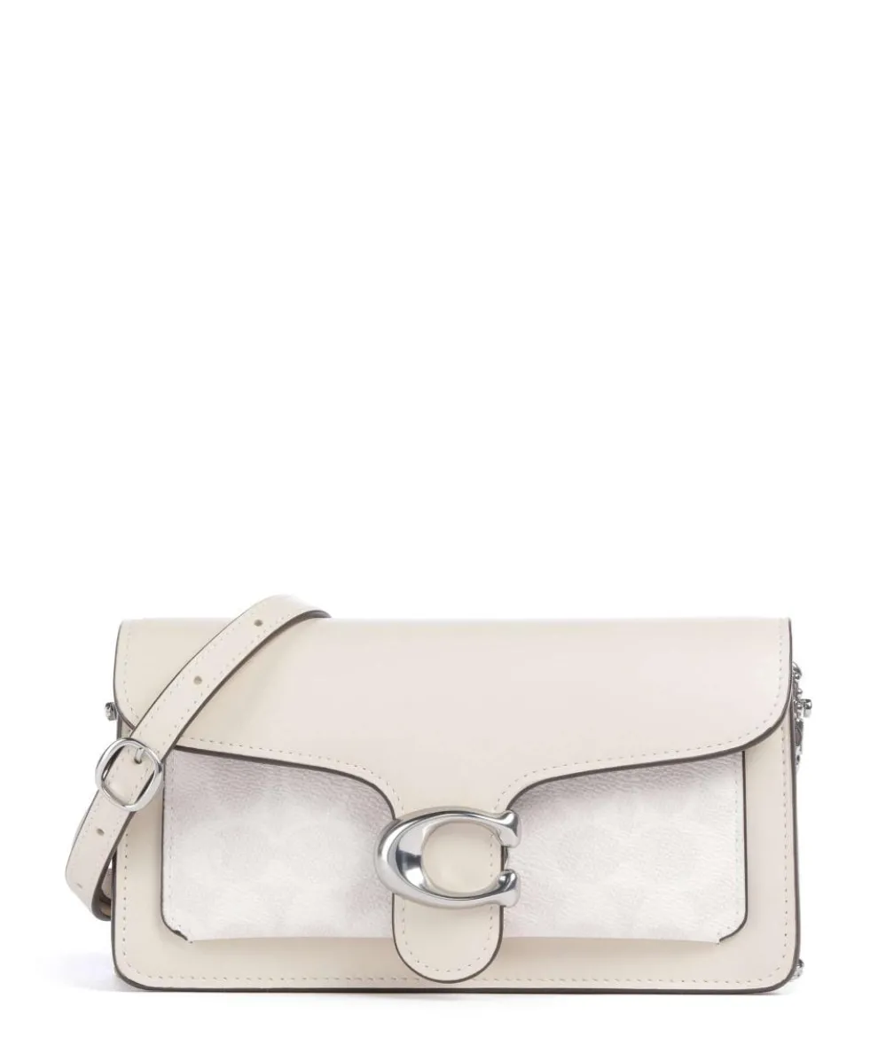 Tabby Chain Umhängetasche fein genarbtes Rindsleder, Canvas creme