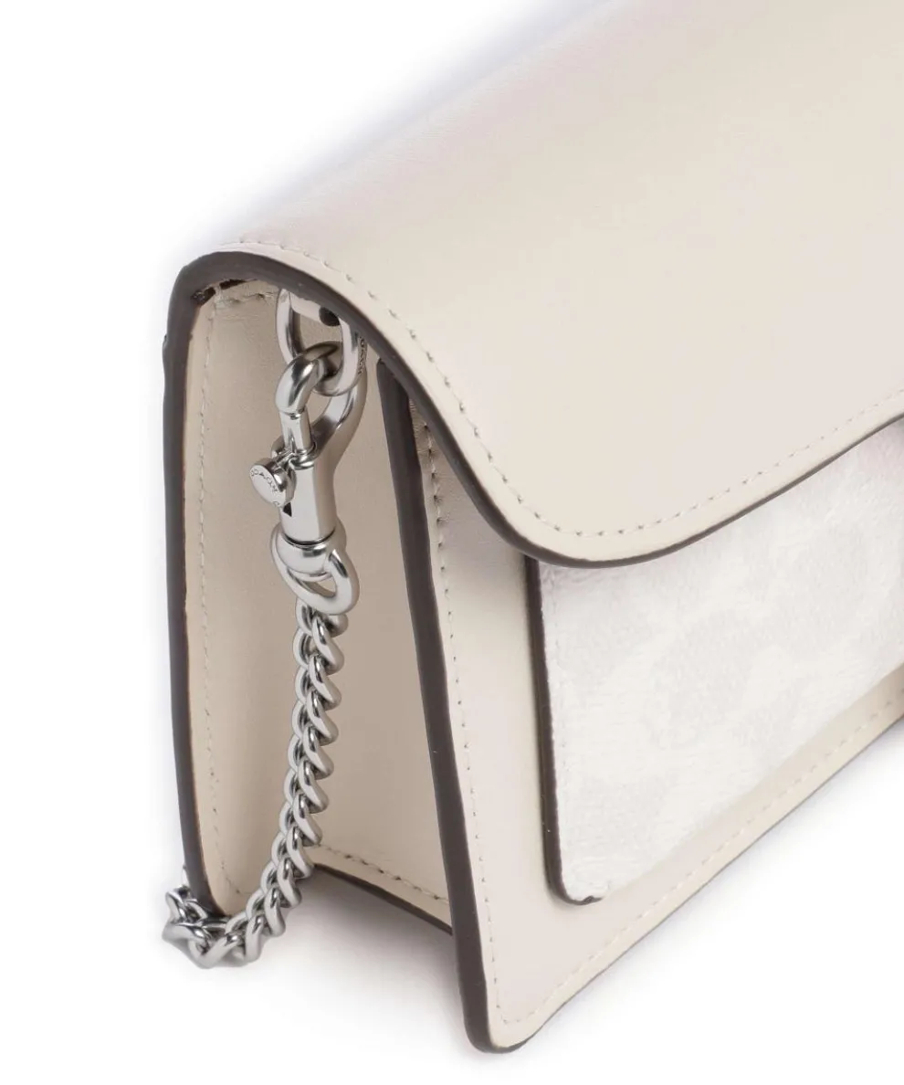 Tabby Chain Umhängetasche fein genarbtes Rindsleder, Canvas creme