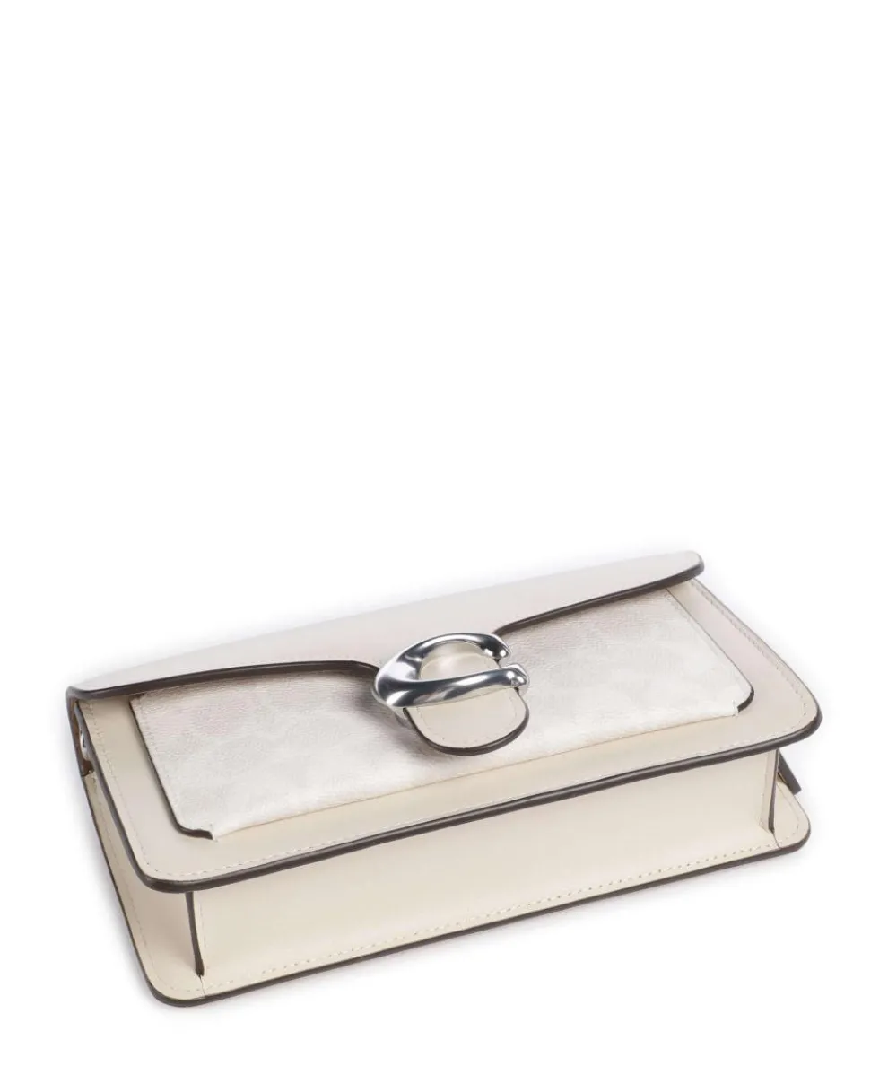 Tabby Chain Umhängetasche fein genarbtes Rindsleder, Canvas creme