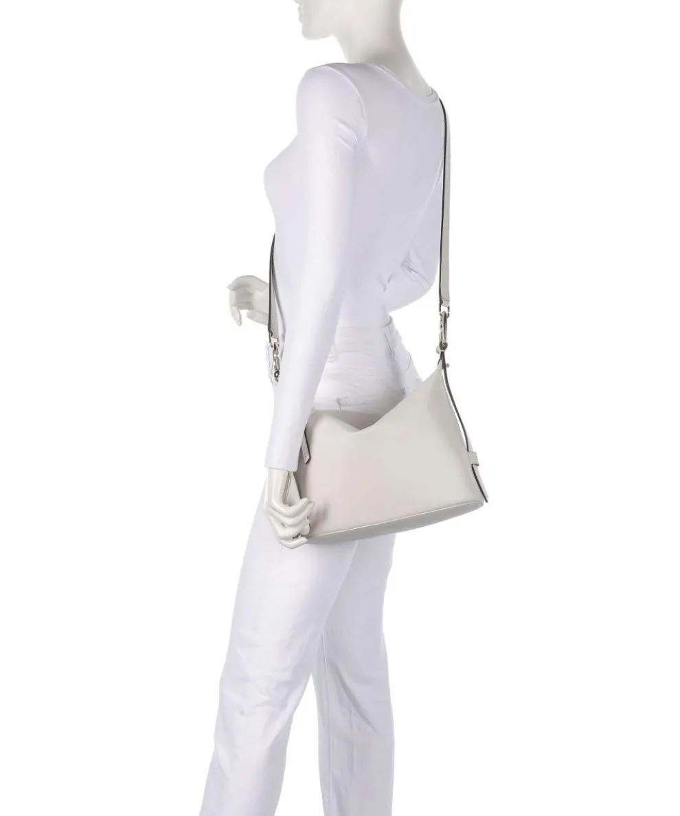 Nuvola M Handtasche fein genarbtes Leder weiß