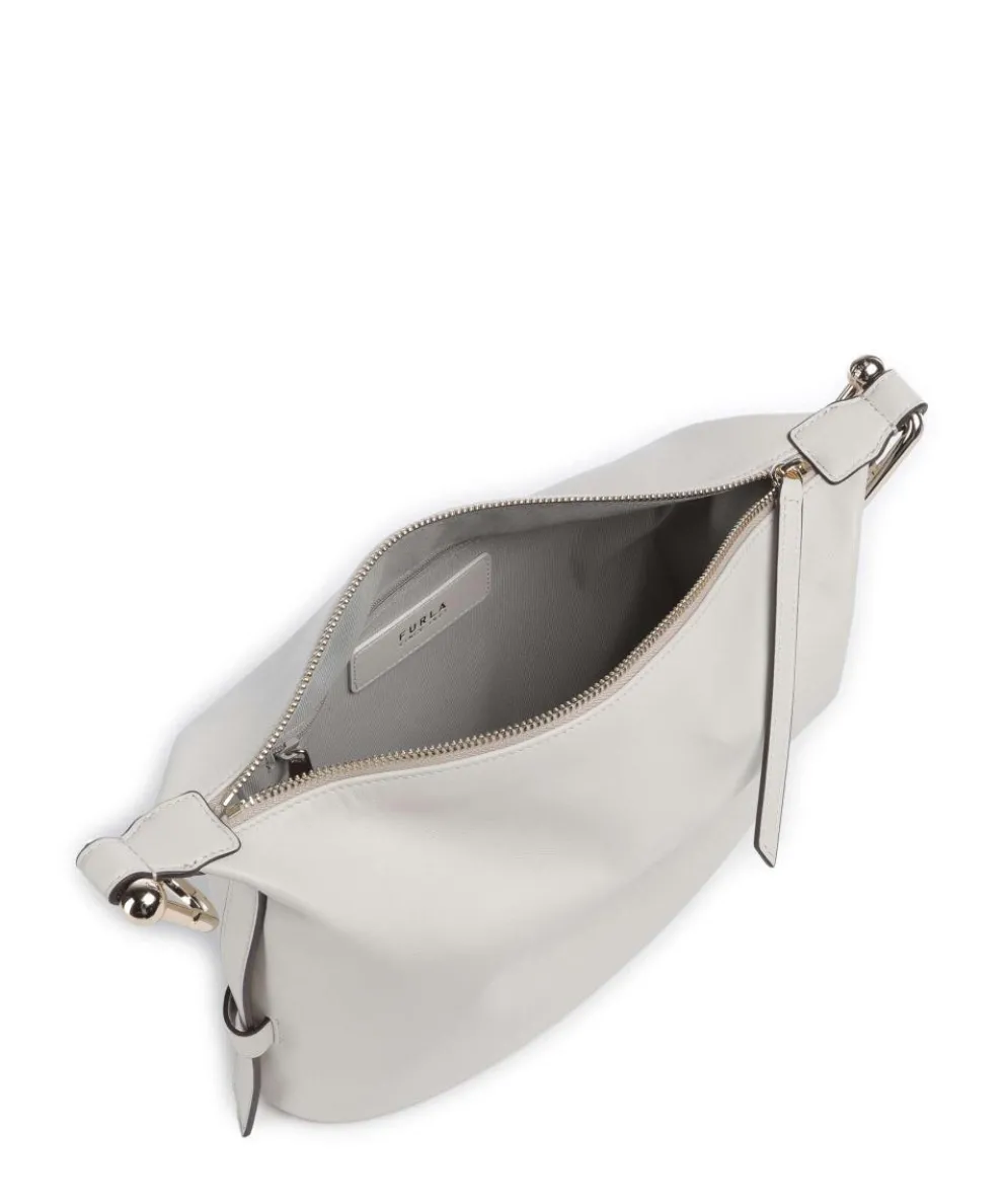 Nuvola M Handtasche fein genarbtes Leder weiß