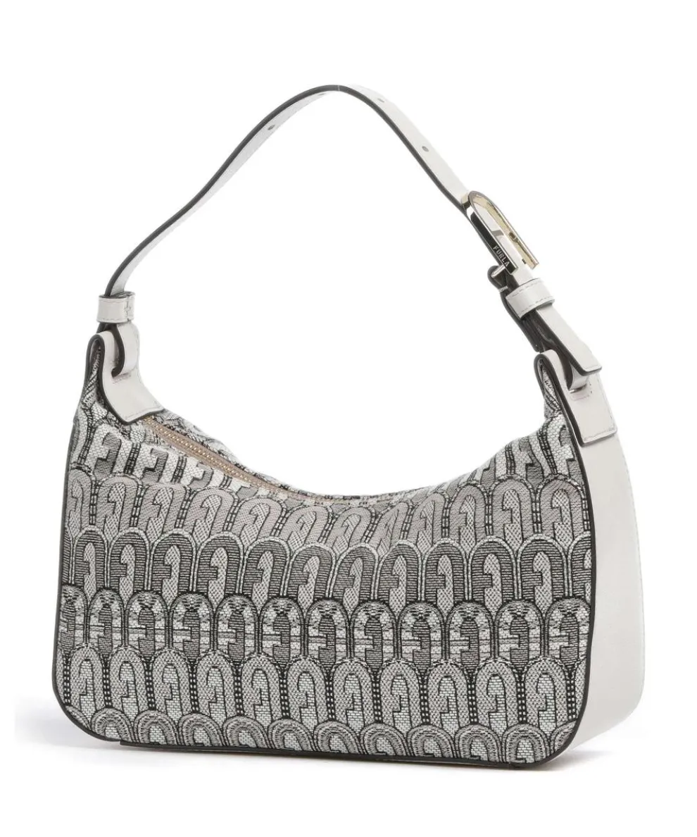 Flow S Schultertasche Textil beige