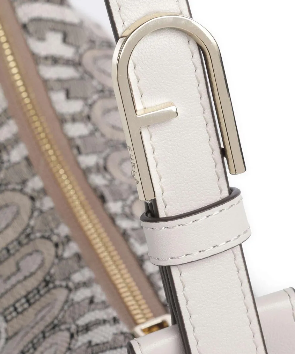 Flow S Schultertasche Textil beige