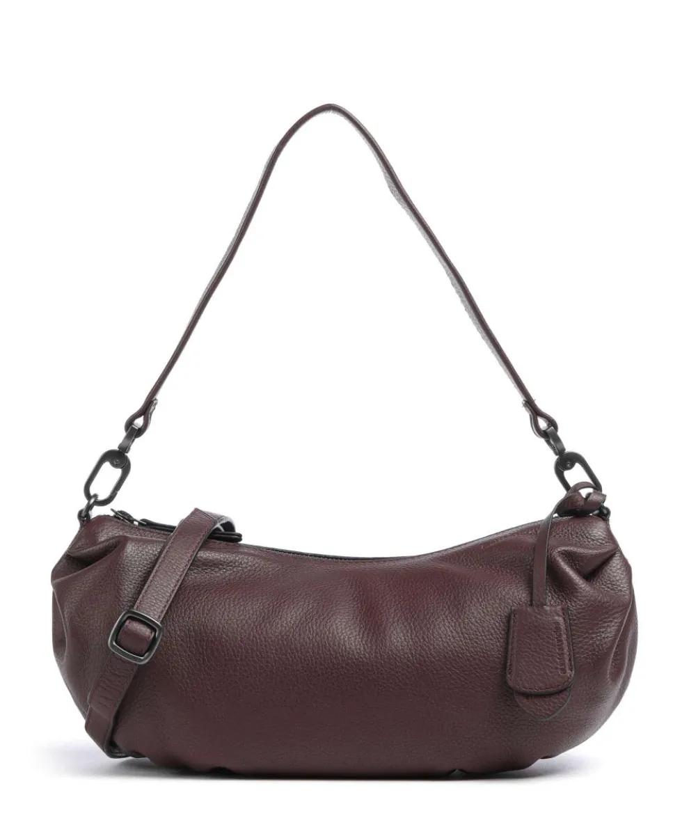 Philocalists Sparkle Beuteltasche genarbtes Leder bordeaux