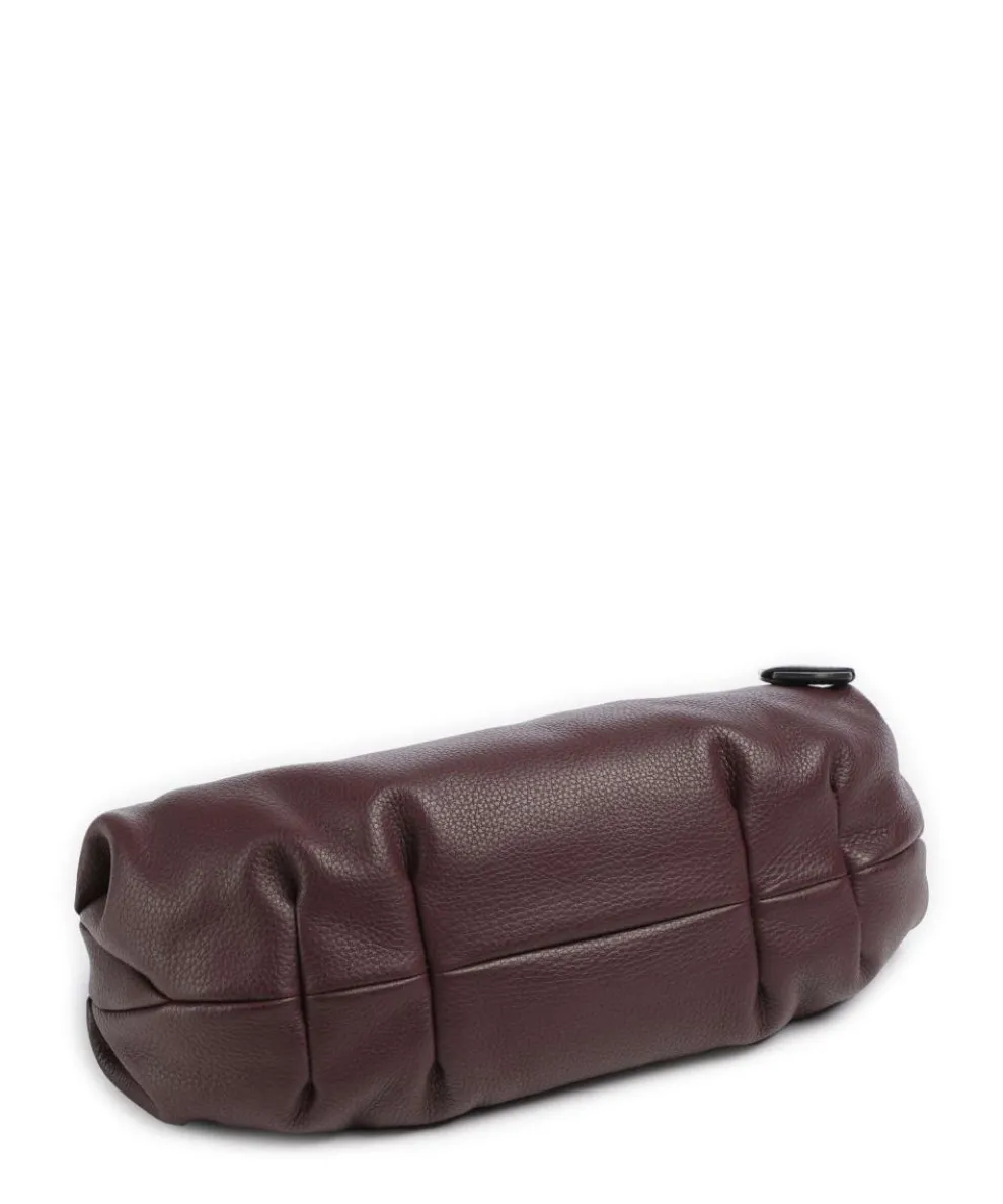 Philocalists Sparkle Beuteltasche genarbtes Leder bordeaux