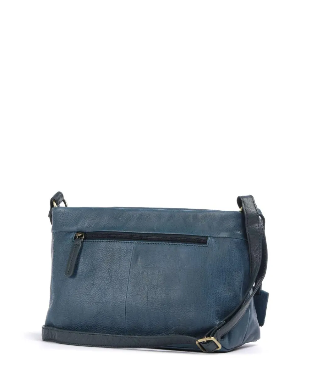 Natural Norah Umhängetasche Leder dunkelblau