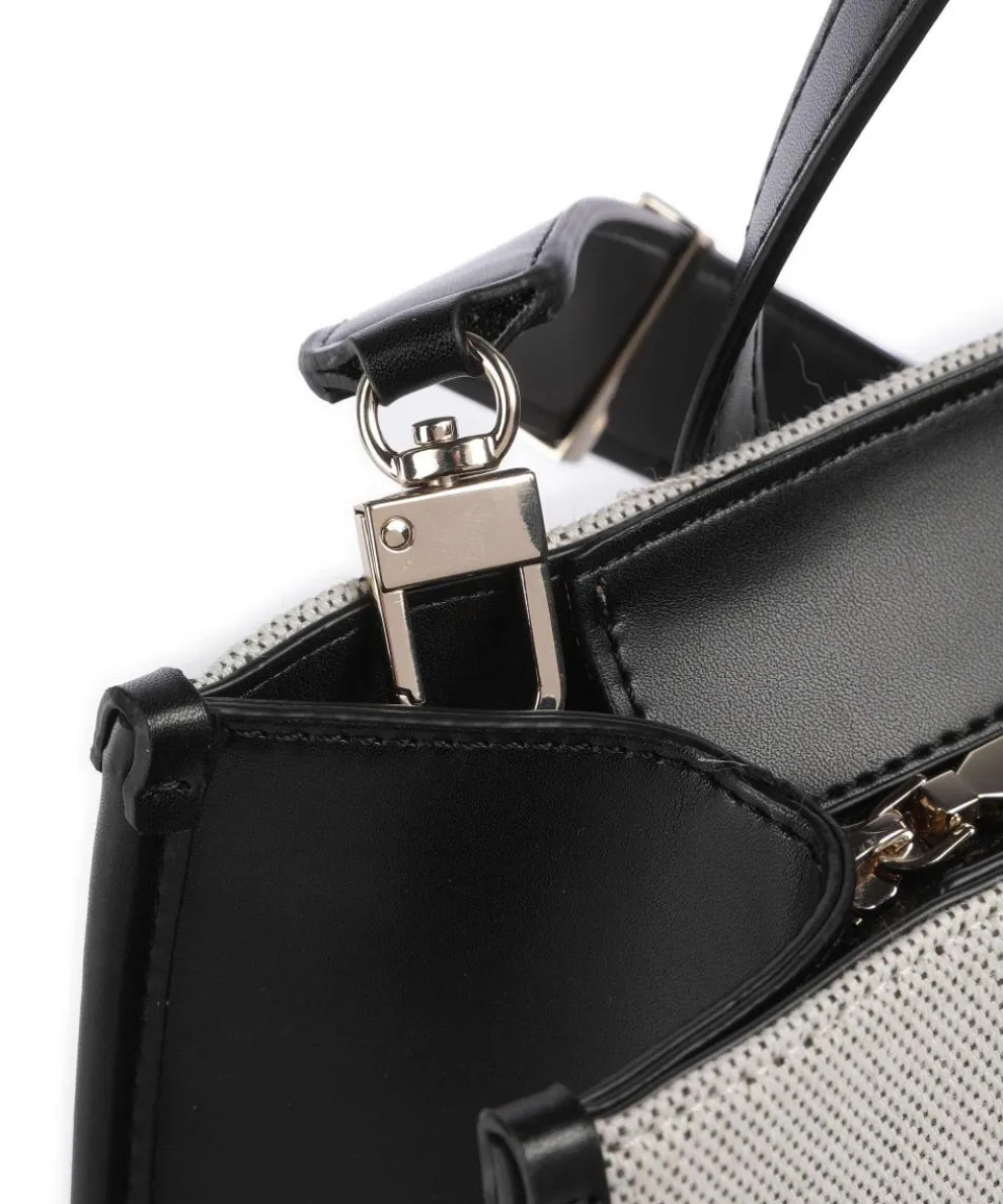 G Status Handtasche Polyester, Canvas beige/schwarz