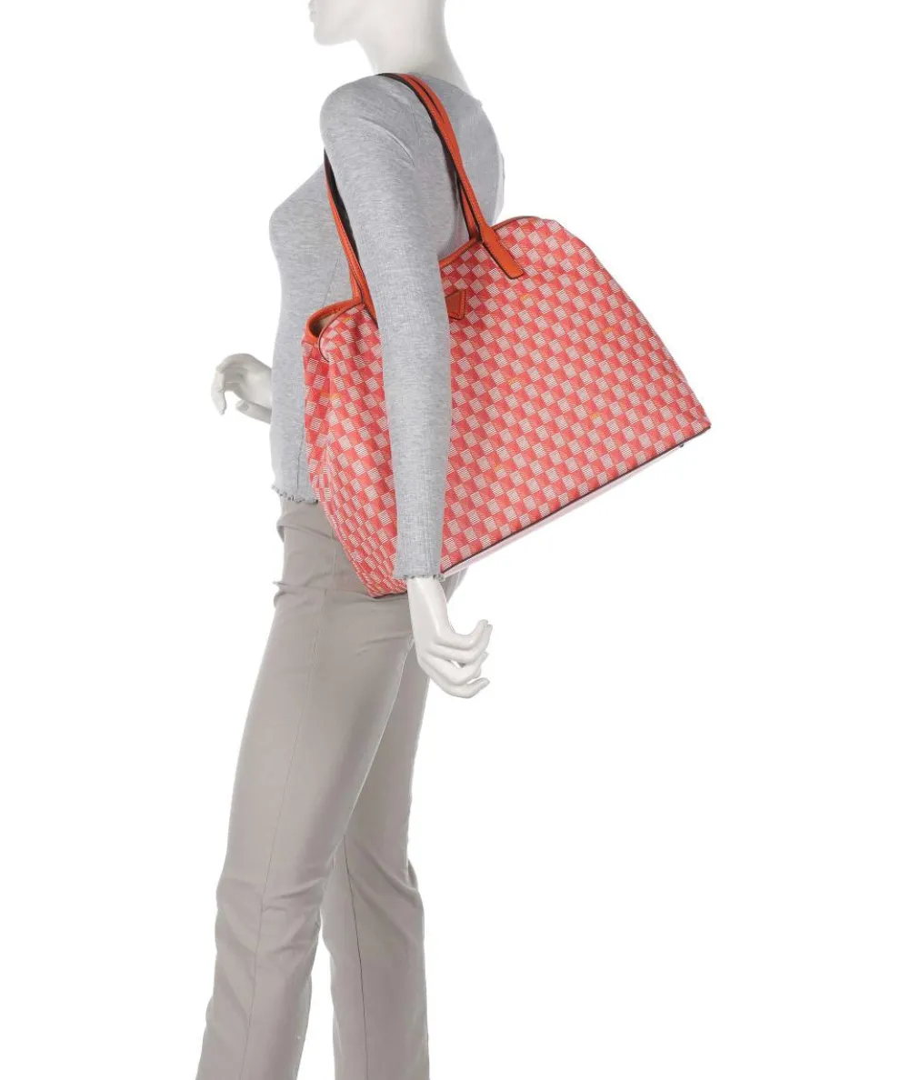 G Wave Large Shopper Lederimitat orange