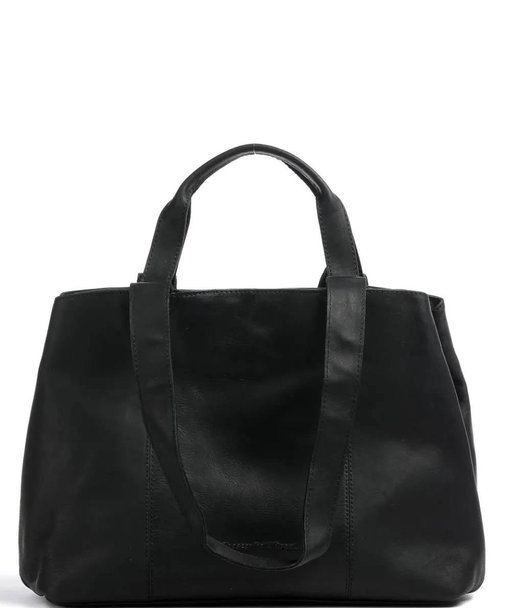 Gail Shopper Pull-Up Rindsleder schwarz