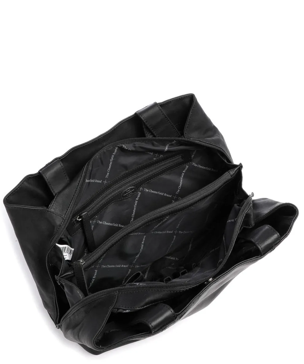 Gail Shopper Pull-Up Rindsleder schwarz