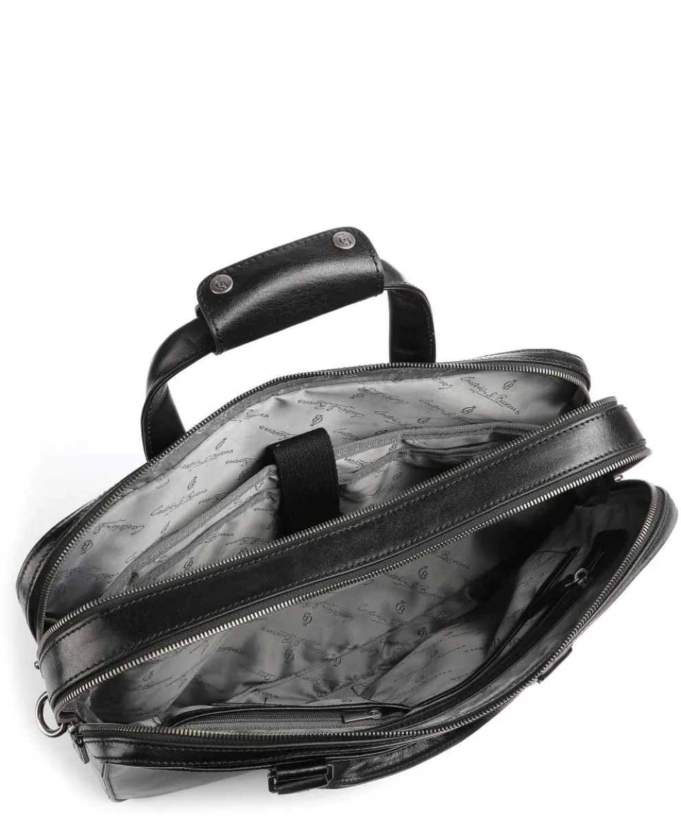 Gaucho Paul Aktentasche 15″ fein genarbtes Rindsleder schwarz