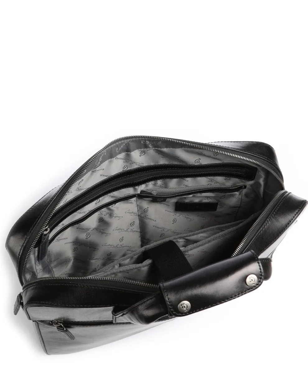 Gaucho Ted Aktentasche 15″ fein genarbtes Rindsleder schwarz