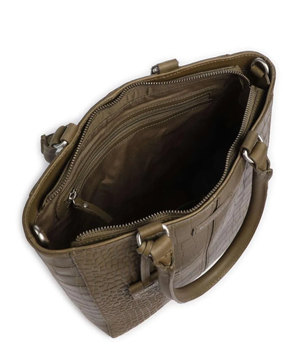 Cool Colbie Handtasche geprägtes Leder olivgrün