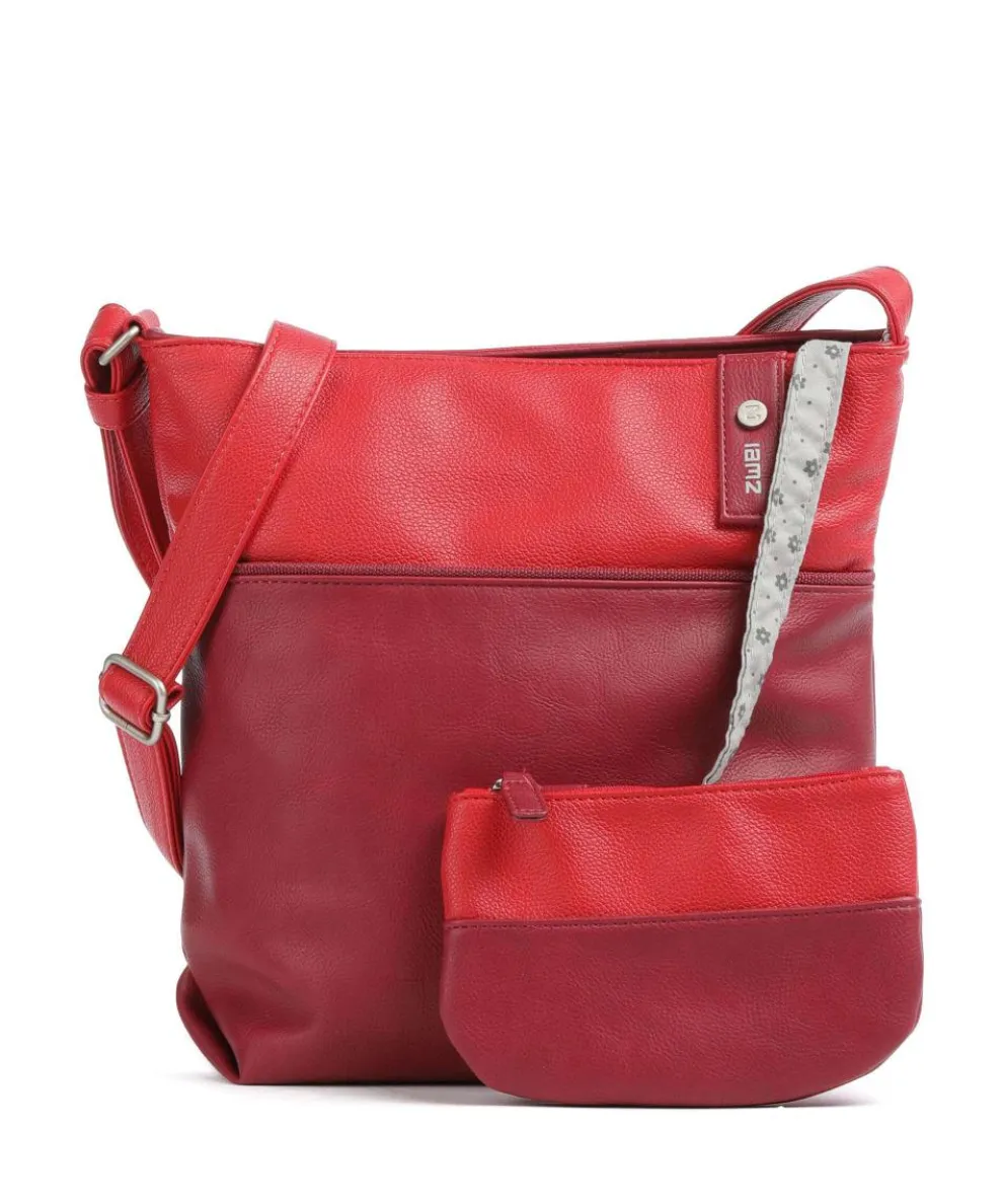 Jana J10 Schultertasche Lederimitat rot