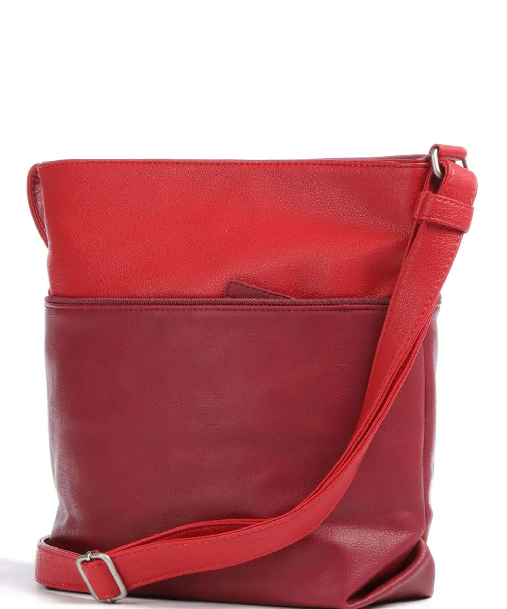 Jana J10 Schultertasche Lederimitat rot