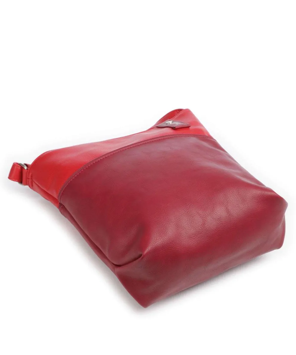 Jana J10 Schultertasche Lederimitat rot