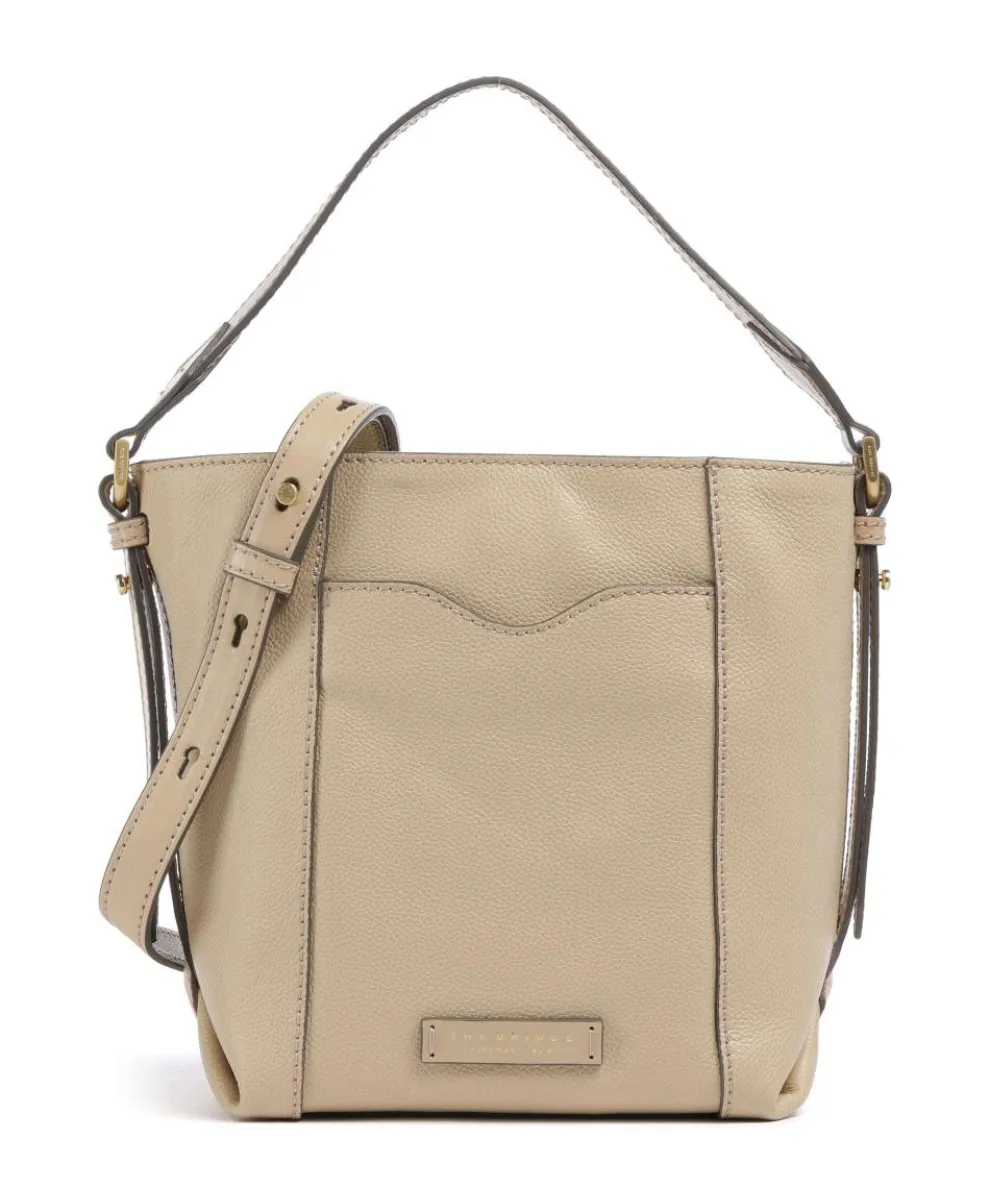 Gemma Bucket bag genarbtes Rindsleder beige