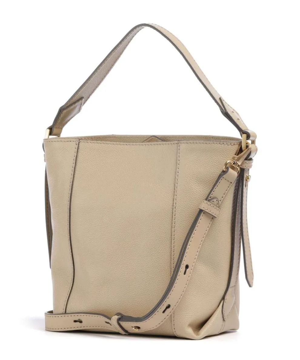 Gemma Bucket bag genarbtes Rindsleder beige