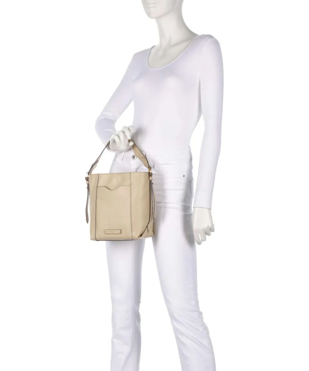 Gemma Bucket bag genarbtes Rindsleder beige