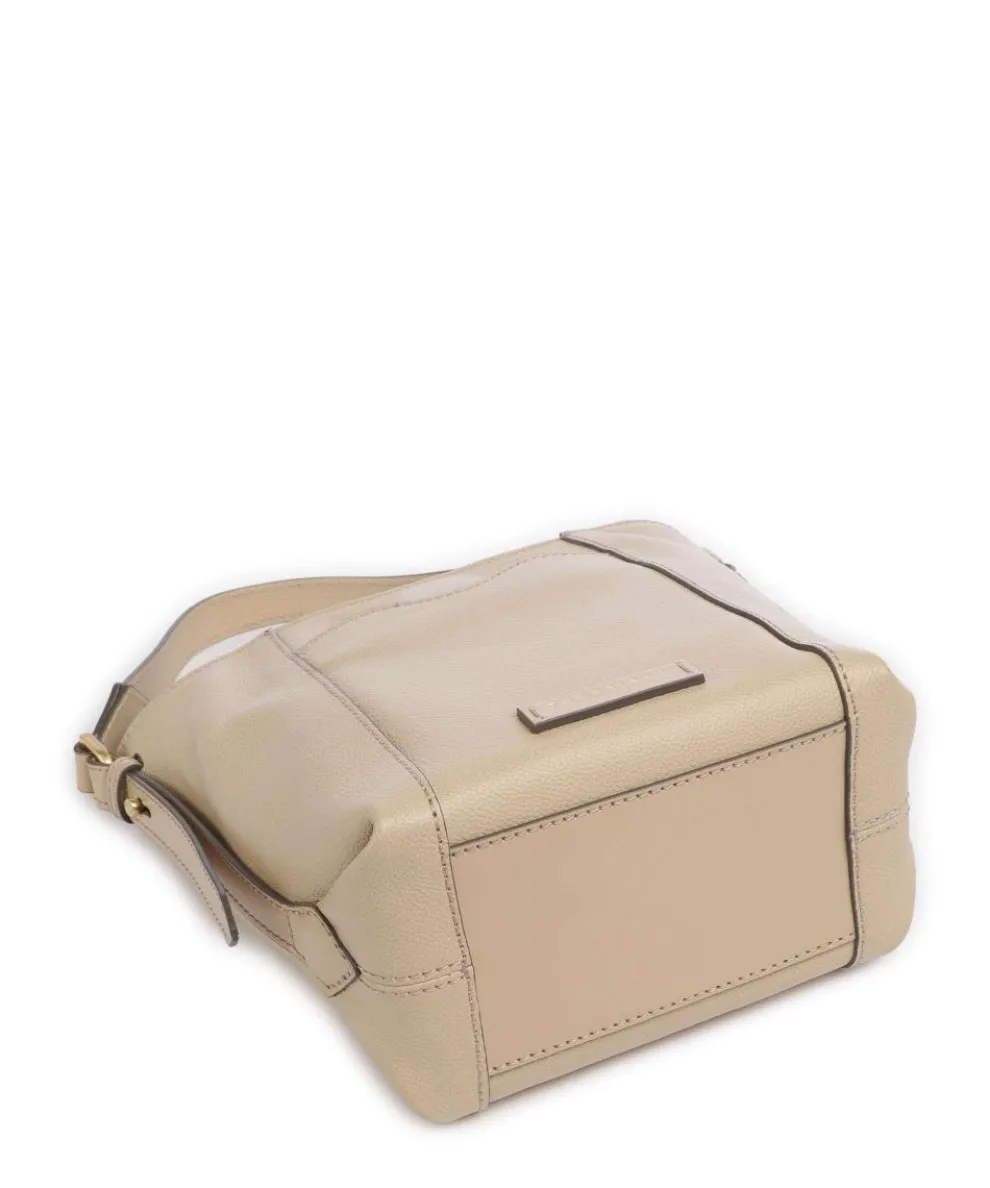 Gemma Bucket bag genarbtes Rindsleder beige